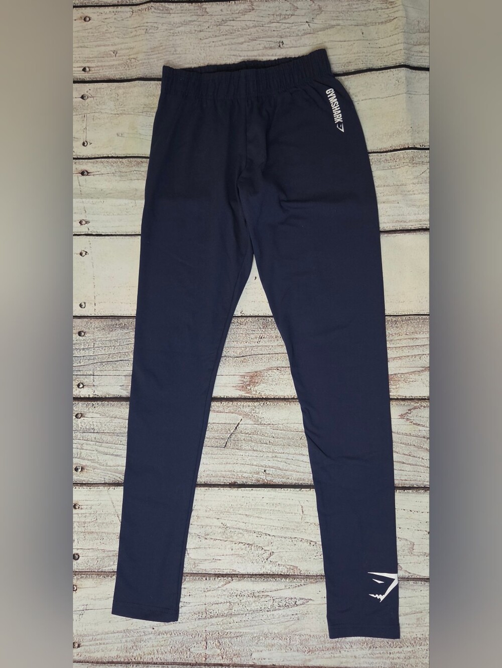 Gym Shark Leggings Women's Dark Blue White XS